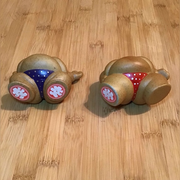 Vintage Two Japanese Sumo Wrestlers Figurines - Picture 3 of 7